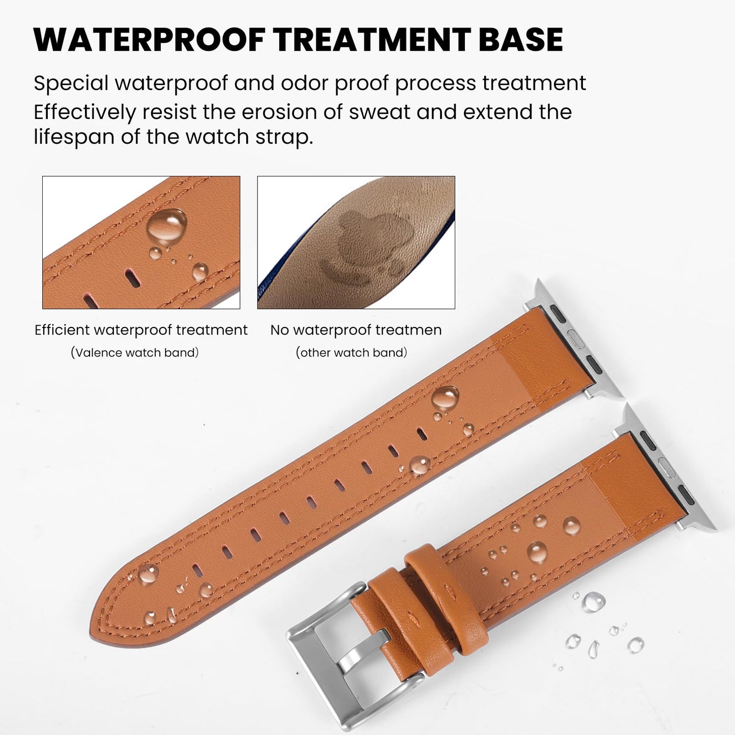 Soft Genuine Leather Band for Apple Watch 49mm 46mm 45mm 44mm 42mm - Women/Men Vintage Retro Replacement Wristband Strap with Metal Buckle for iWatch Ultra 3/2/SE/Series 11/10/9/8/7/6/5/4/3 - Brown