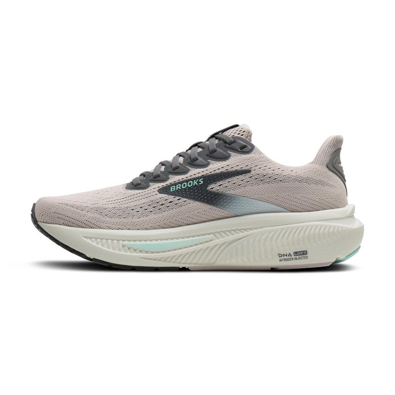 Brooks Women’s Ghost 17 Neutral Running Shoe - Mauve/Yucca/Bluewash - 8.5 Medium