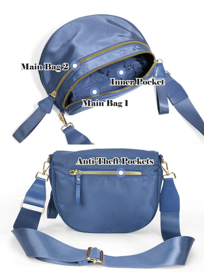 Pure Colour Crossbody Bag Bum Bag for Women,Spacious Purse Fanny Packs Belt Bag,Oversized Bum Bag (Colour Bum Bag-Beige)