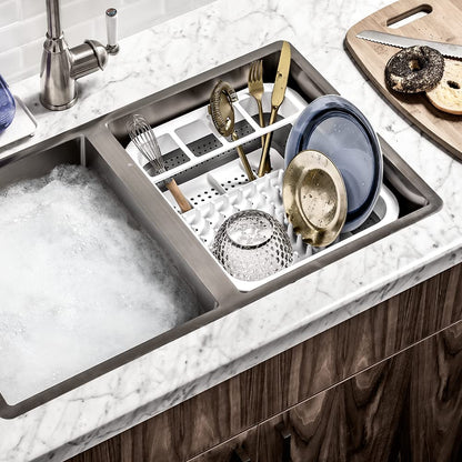 madesmart Collapsible Drying Dish Rack | SINKWARE Collection | Easy Storage | BPA-Free