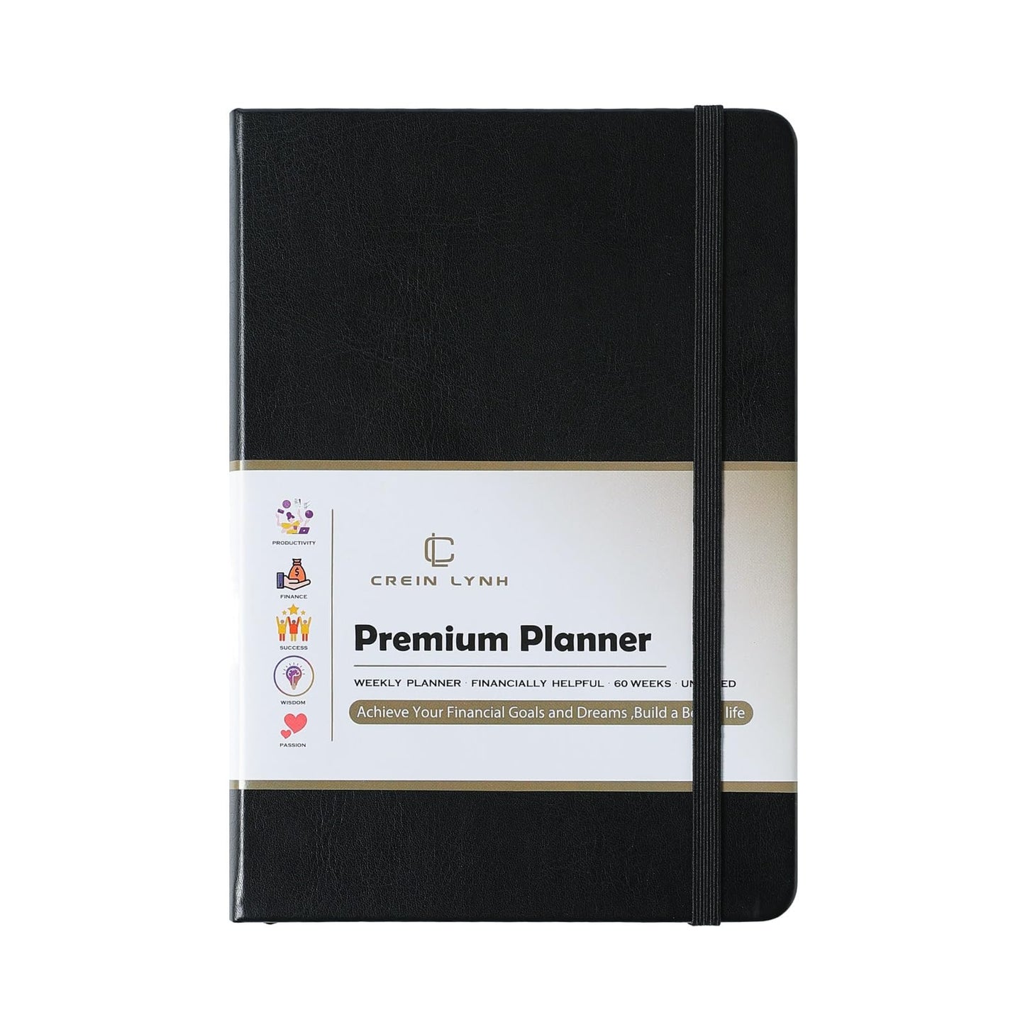 Planner 2025-2027, 36 Months Weekly and Monthly Planner with Budget & Goal Setting, 8.3" x 5.7", Flexible Cover, Daily Organizer with Inner Pocket, Bookmarks, Pen Holder for School Office Home, Black