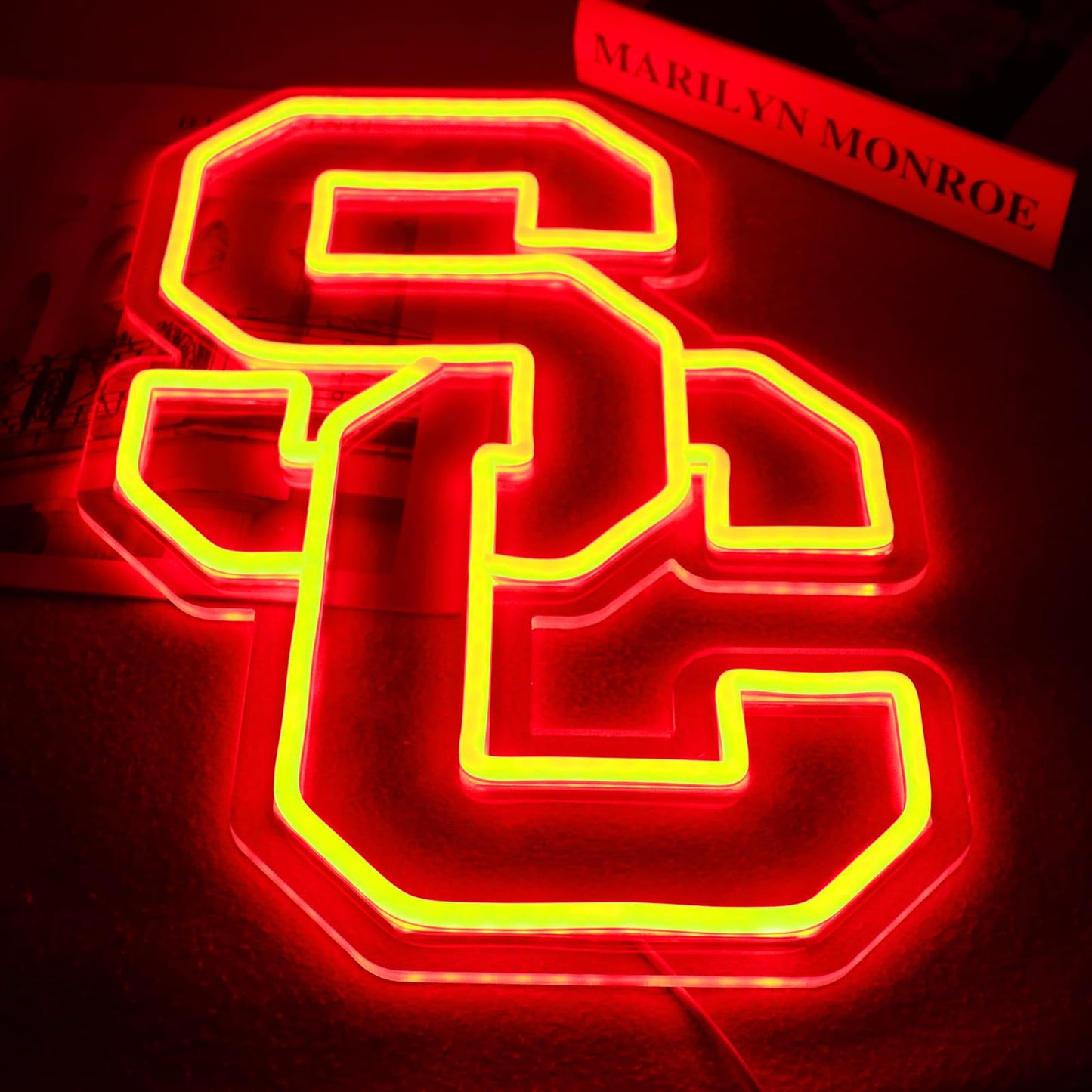 AHlove Team Neon Signs，Neon Signs for Wall Decor，LED Neon Lights for Bedroom、Game Room、or Man Cave，Birthday、Christmas Gifts for kids