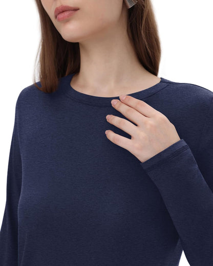 GAYHAY Long Sleeve Shirts for Women - Fall Winter Clothes Crew Neck Casual Tops Loose Fit Tees Fashion Outfits 2025