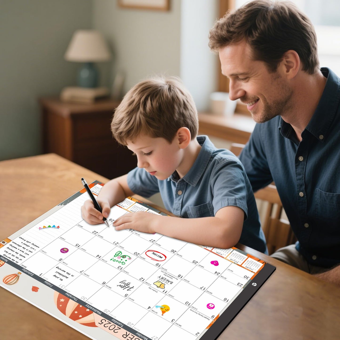 Gannyfer Desk Calendar 2026-2027, 18-Month Large Desk Calendar, Use Now Through June 2027, 22" x 17" Desktop Pad Calendar, Perfect for Your Home, School, or Office (6 Stickers Included)