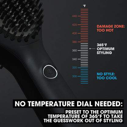 ghd Glide Hot Air Brush | Professional Smoothing Blow Dryer Brush, Ceramic Hair Straightener, and Styler