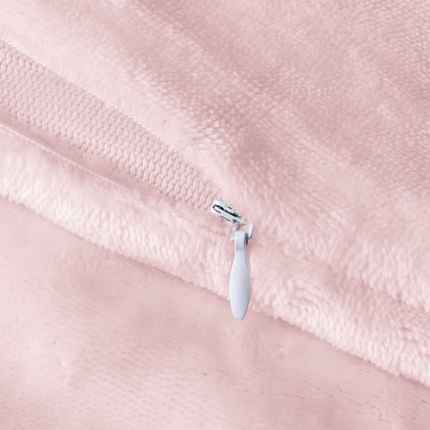 BEDELITE Body Pillow Cover with Zipper Closure, Super Soft and Cozy Fuzzy Fleece Pillowcase 20 x 54 Inches, Luxury Fluffy Plush Long Body Pillow Pillowcase for All Seasons(Pink)