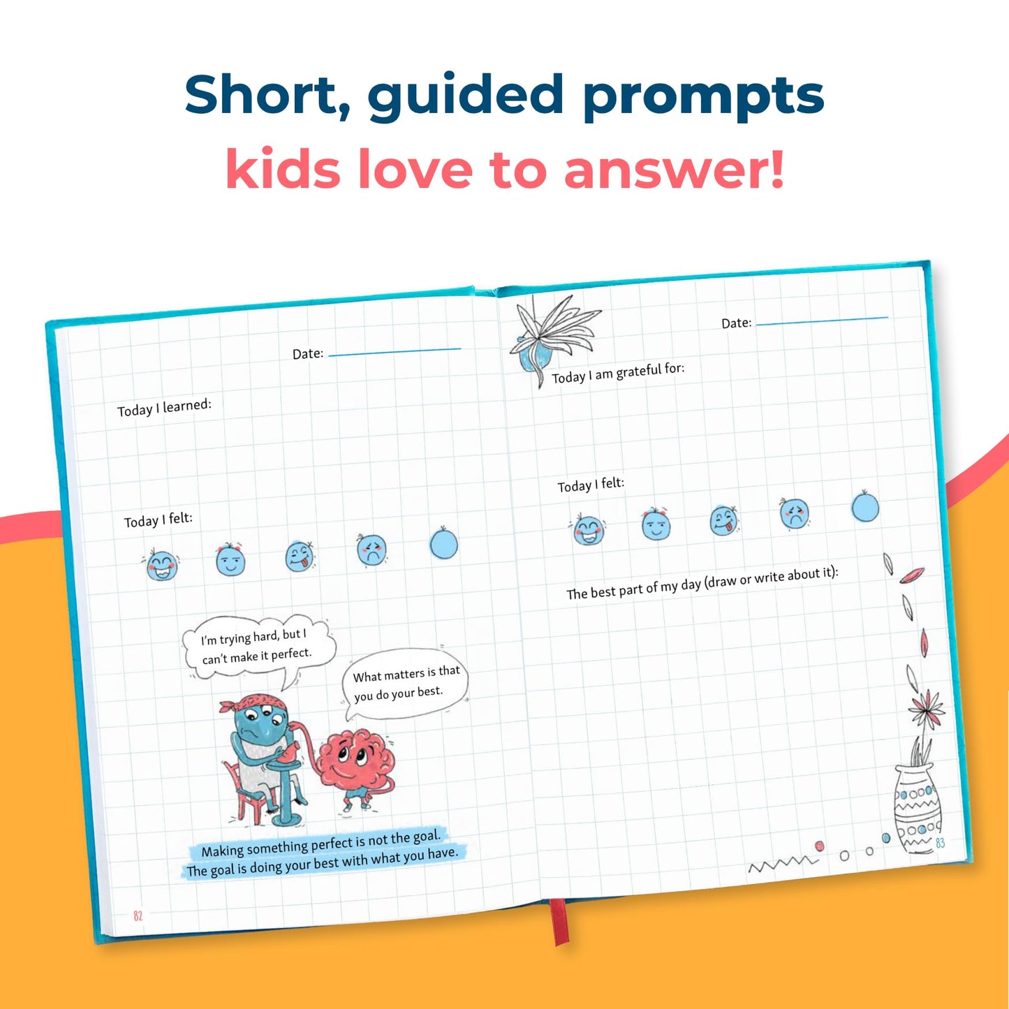 Big Life Journal – Daily Journal for Kids (Ages 5–11) – Guided Growth Mindset Workbook with Daily Prompts & Activities to Build Confidence, Gratitude & Positive Thinking – Gift for Boys & Girls (Green)