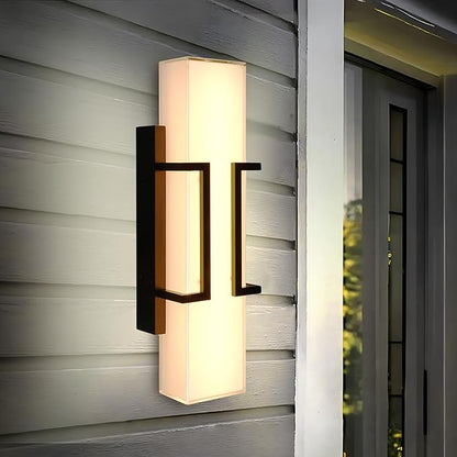 Hyunbae LED Wall Sconce Lights, 16" Modern Outdoor Light Fixture Wall Mount, Waterproof Porch Lamp for Outside, 3000K LED Exterior Lighting with Clear Glass for House Patio Front Porch Garage Entryway
