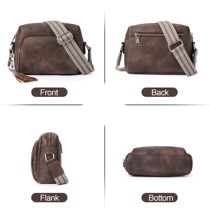 CLUCI Crossbody Bags for Women Trendy, Vegan Leather Shoulder Handbags，Purses for Women with Adjustable Wide Strap