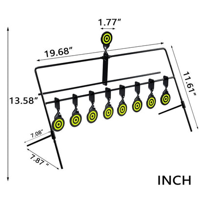 KNINE OUTDOORS 8 Targets Air Gun Pellet BB Gun Resetting Target, Rated for .22 .177 Caliber