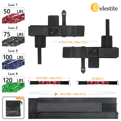 celestite Vertical Jump Trainer for Volleyball Basketball Home Gym, Vertimax Jump Machine Resistance Bands, Adjustable Jump Training Equipment Substitute Plyometric Jump Box (Height 5'3-6'8"-50lbs)