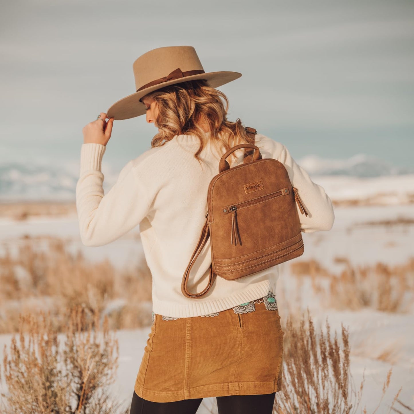 Montana West Wrangler Backpack Purse for Women Mini Backpack Purse Cute Ladies Bookbag Travel Work Daypacks Bags WG186-9116BR