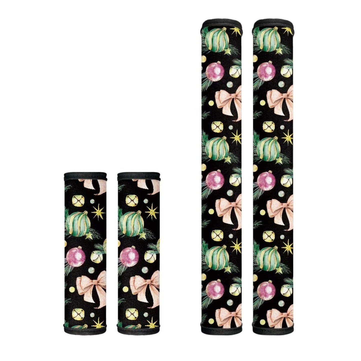 Mintulipy Christmas Appliance Handle Covers Set of 4 Refrigerator Door Handle Covers Keep Appliance Clean for Fridge Microwave Stove Dishwasher Kitchen Decor Accessories