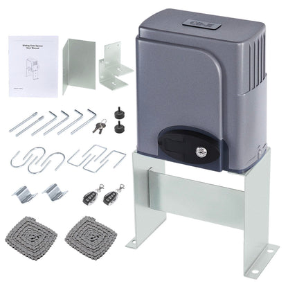 CO-Z APP Smart Automatic Sliding Gate Opener, 280W Electric Gate Opener for Doors up to 1400lb 40ft, Driveway Home Garden Gate Opening System, Gate Complete Kit with Remote Control & IR Sensor