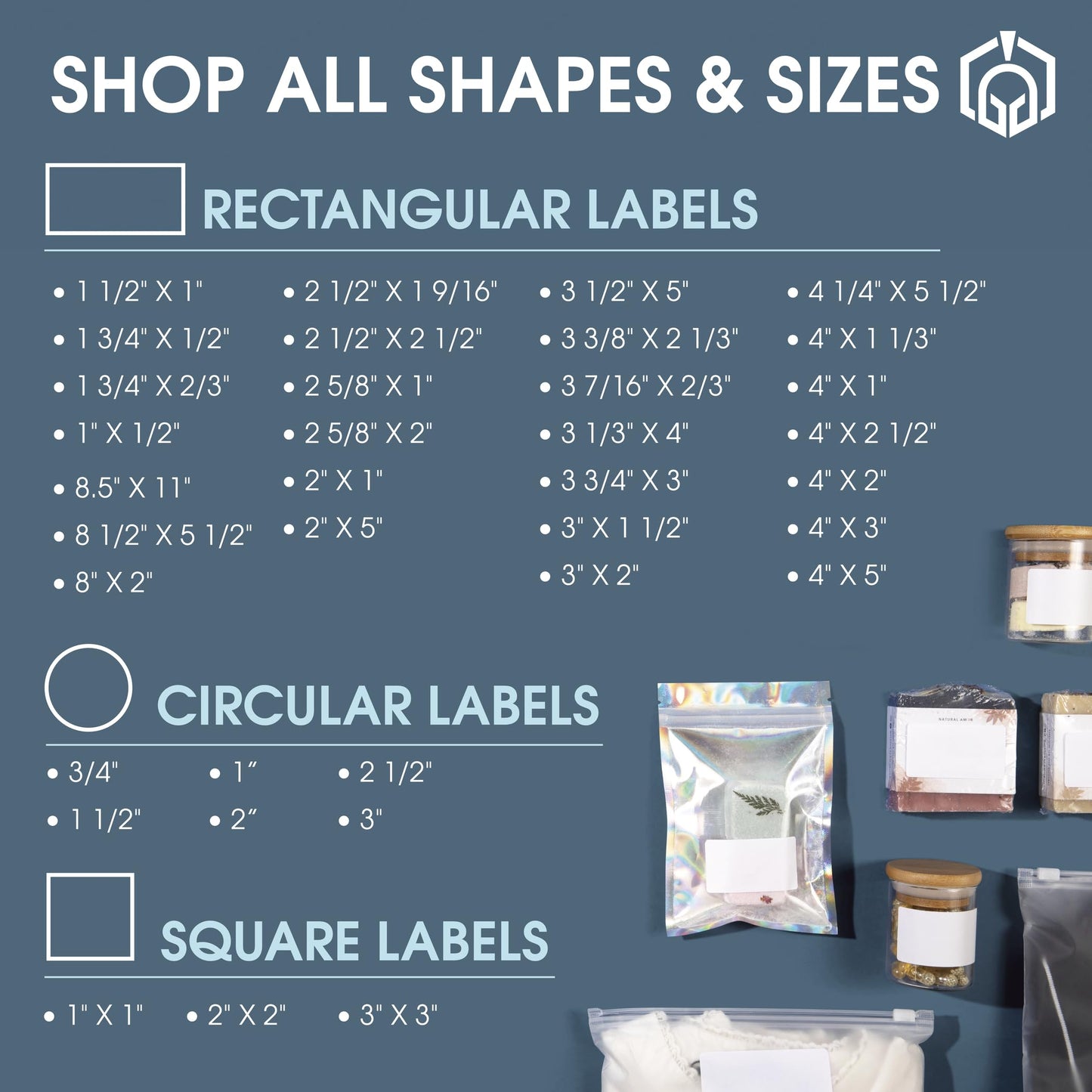 8.5" X 11" Matte White Full Sheet Labels (100 Sheets, 100 Stickers) Printable Sticker Paper for Laser & Inkjet Printers - Spartan Industrial Template R026