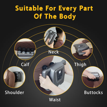 HYUVCX 24 Head Massage Gun Set, Deep Tissue Percussion Massager 9 Modes 99 Intensities, Massage Gun for Legs, Shoulders, Back, Body Muscle Pain Relief, Massage Gun Deep Tissue