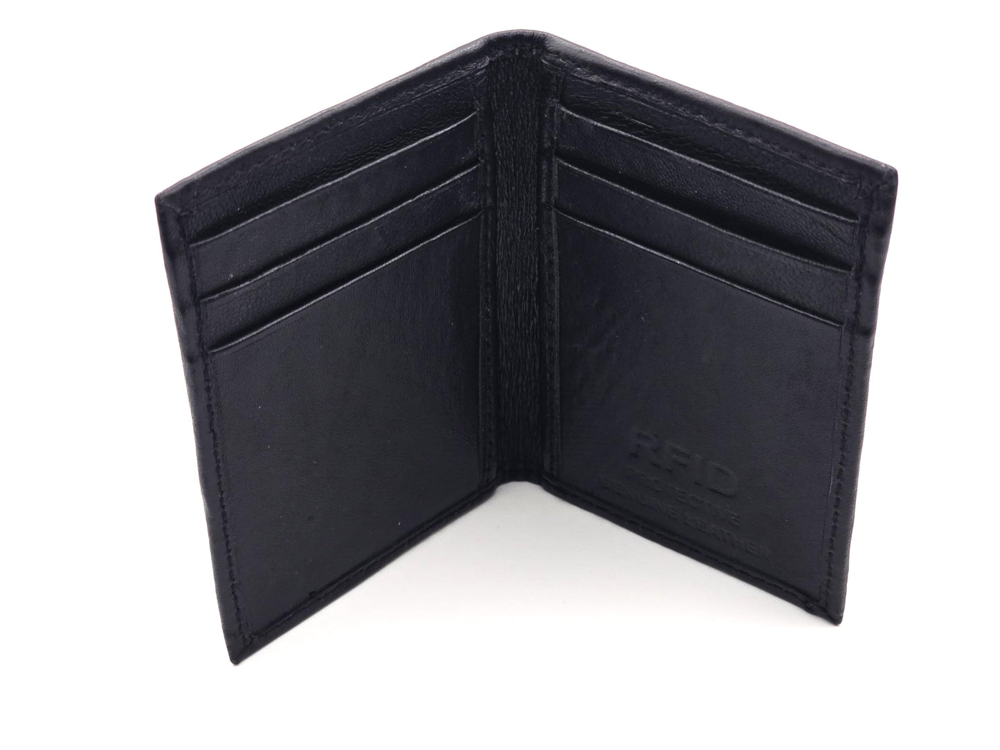 BLB Technologies LLC Slim Front Pocket Wallet for Men – Genuine Leather Minimalist Wallet, RFID Blocking, Holds Cards & Cash, Compact Everyday Carry