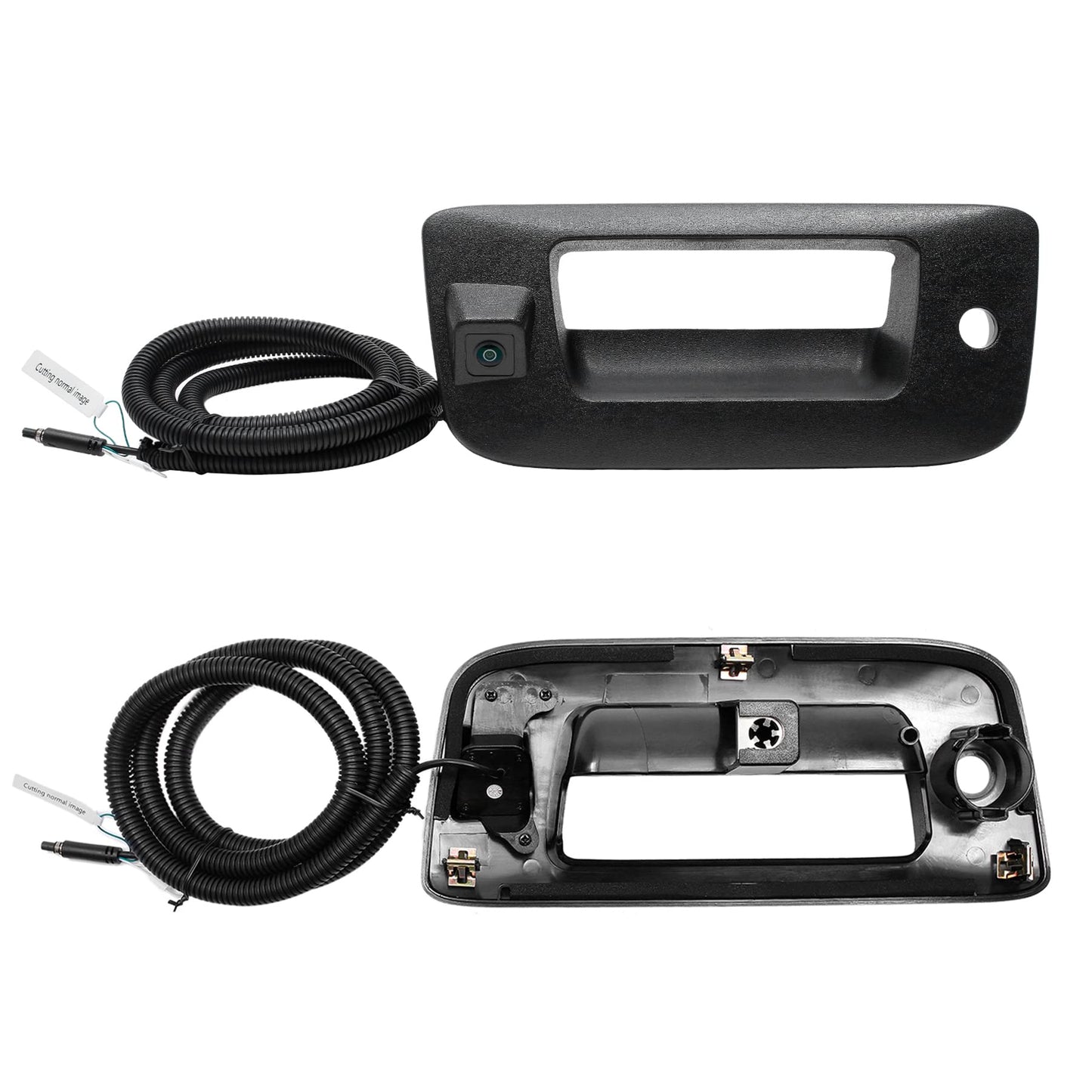 Back Up Camera, w/Tailgate Handle, Compatible with 2007-2014 Chevy Silverado GMC Sierra 1500 2500 3500, w/Keyhole, 170° Viewing Angle, Rear View Camera, Reverse Camera, Backup Camera Kit, Waterproof
