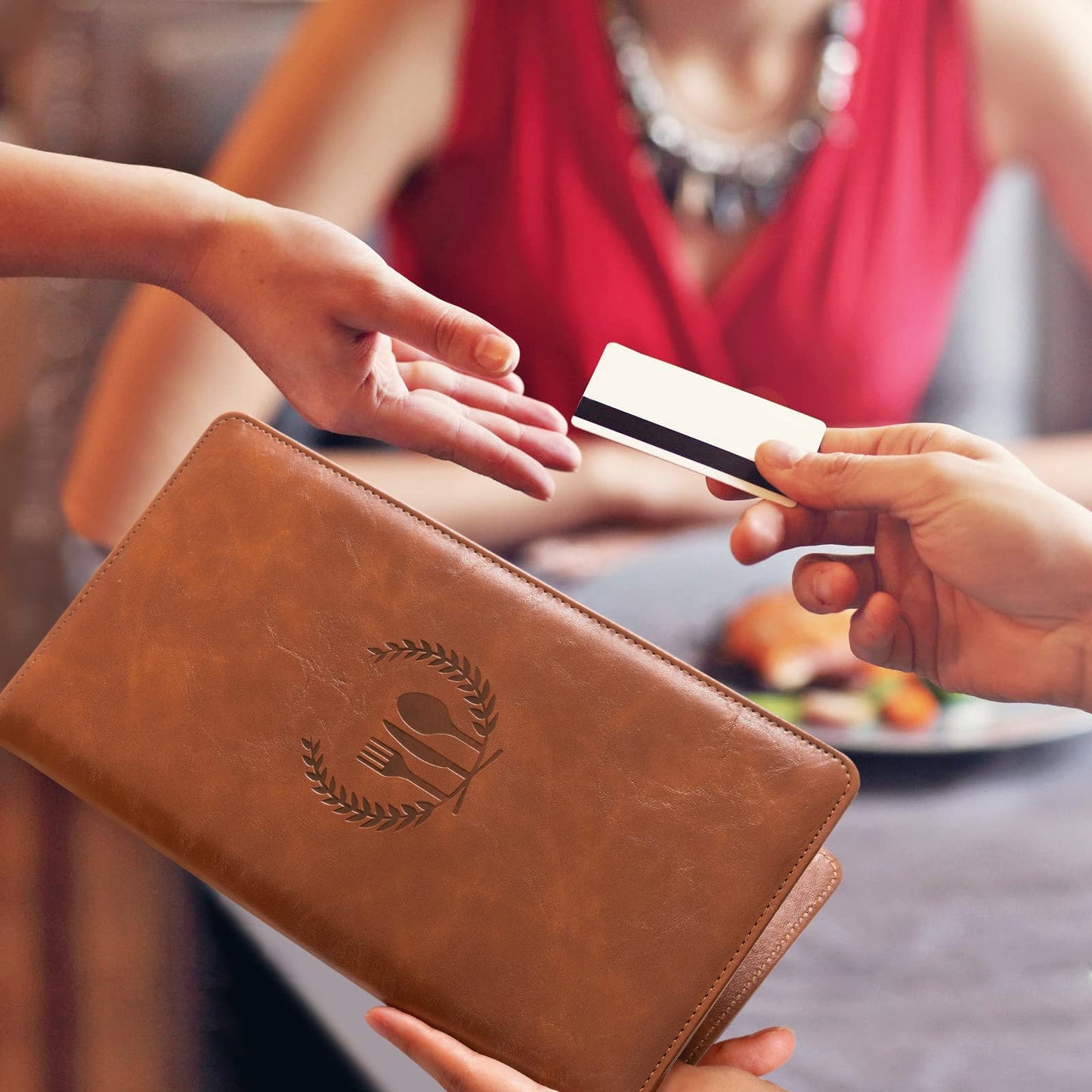 CoBak Restaurant Check Presenters, Guest Check Card Holder, Restaurant Bill Holder, Check Presenters for Restaurants, Servers, Bars, Hotels, Waiter, Waitress