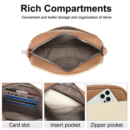 CLUCI Crossbody Bags for Women Trendy, Vegan Leather Shoulder Handbags，Purses for Women with Adjustable Wide Strap
