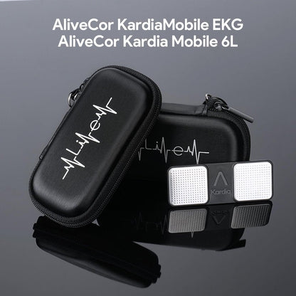 YINKE Case for AliveCor Kardia Mobile Heart Monitor EKG/Wireless 6-Lead EKG, Travel Case Protective Cover Storage Bag (Black)