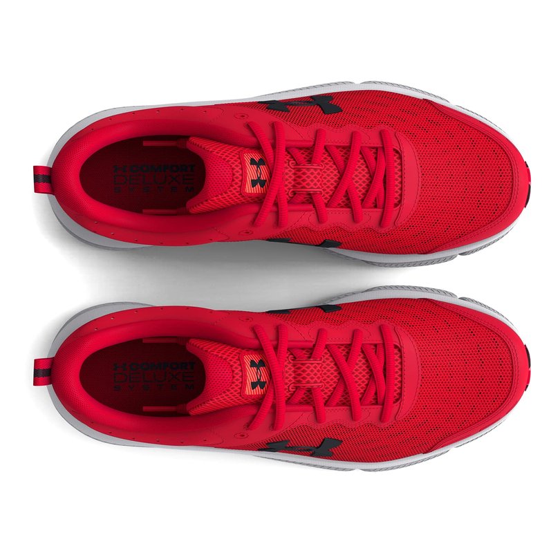 Under Armour Men's Charged Assert 10 Shoes, (600) Red/Red/Black, 9