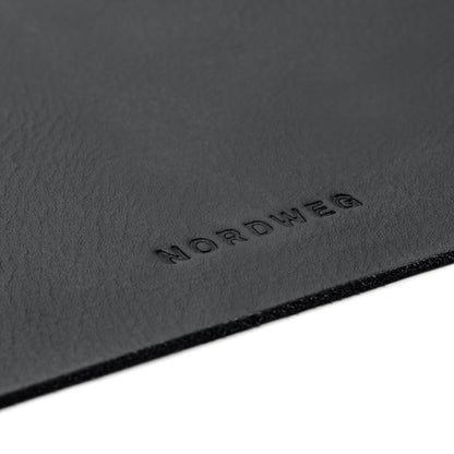 Nordweg Desk Pad Workplace NWA07 – Premium Leather Desk Mat with Smooth Surface for Mouse, Keyboard & Notebook (Black)