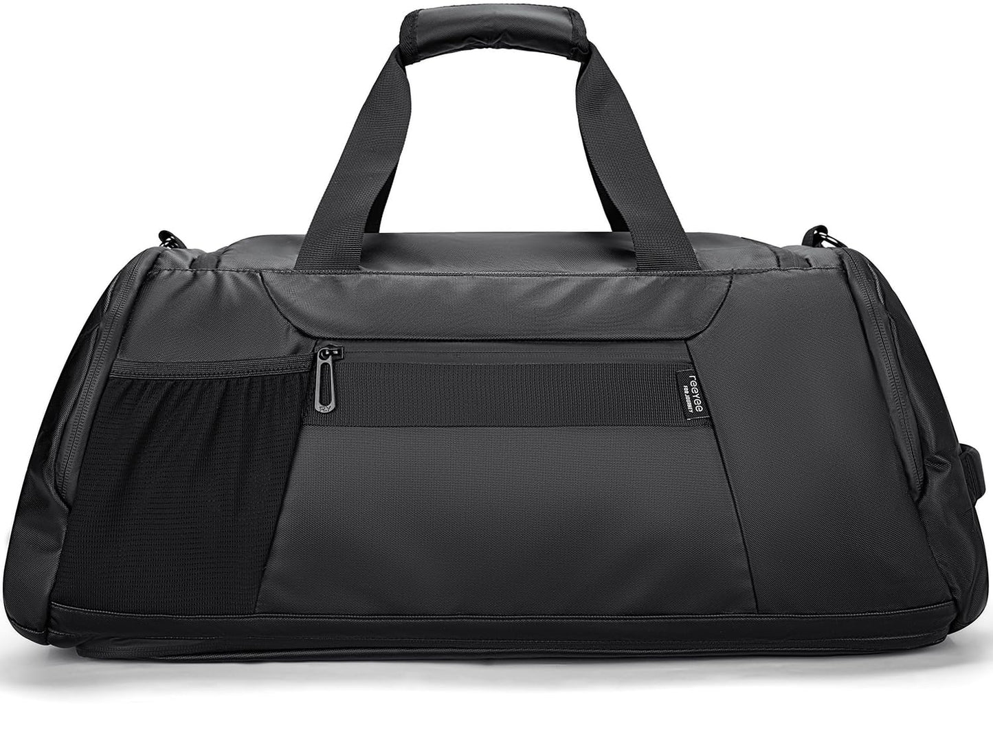 reeyee 40L Convertible Gym Duffel Bag Backpack, Water Repellent Sports Travel Bag with Shoe Compartment, Wet Pocket & Insulated Cooler, 3-in-1 Weekender Carry On Bag for Men Women