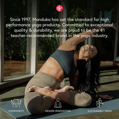 Manduka Unisex Adult YOGA AND PILATES Mat - Black Sage, 6 mm