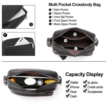 CLUCI Crossbody Bags for Women Trendy, Vegan Leather Shoulder Handbags，Purses for Women with Adjustable Wide Strap