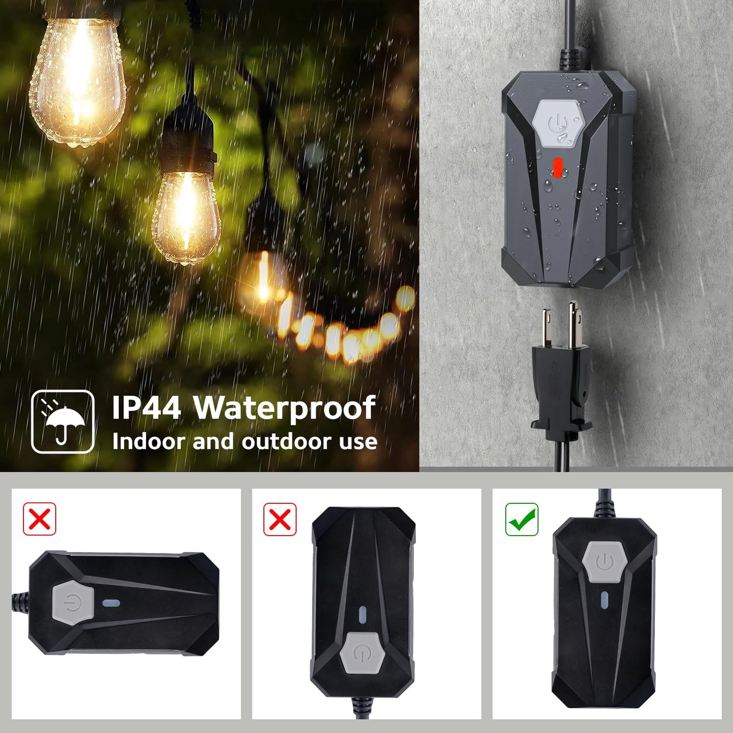 Christmas Tree Light Wand Remote - Voice Control Magic Wand Light Controller with Wireless Outlet Plug - Magical Christma Tree Lights Switch Wands for Kids, Xmas Gifts Outdoor Lighting Decoration