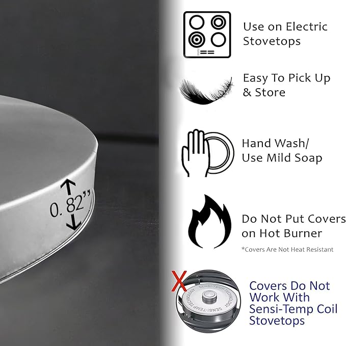 Flowers Stove Burner Covers, Dining Room Gas Stove Burner Covers 8 ＆10 Inches Stove Top Covers Electric Stove 4 Pcs Metal Stove Cover Gas Stove Top Covers, Cooktop Decorative,Home Kitchen Decorations