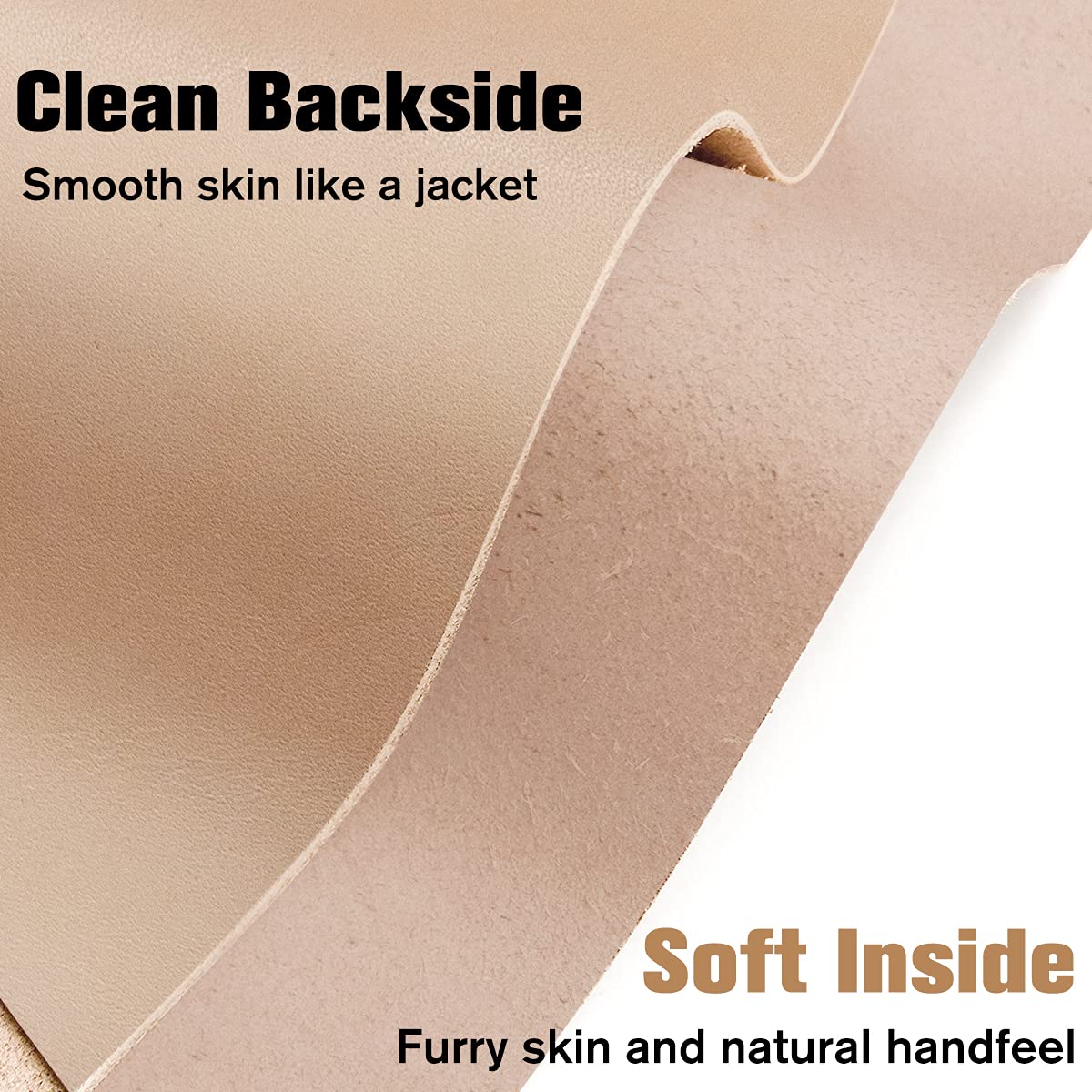 Thick Leather Sheets for Crafts Tooling Leather Square Veg Tan Leather 1.8-2.1mm Full Grain Leather Pieces Genuine Cowhide Leather for Crafts Sewing Hobby Workshop 12"x12"