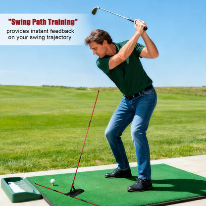 Pro Golf Alignment Sticks Holder, Golf Swing Plane & Path Training Aid Posture Alignment Trainer Equipment for Beginners Enthusiasts & Golfers Practice of All Ages
