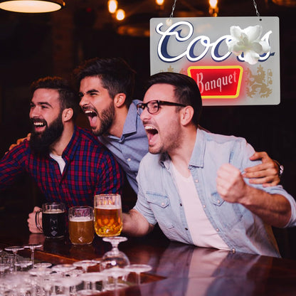JFLLamp Crs LIGHT Neon Signs for Wall Decor Neon Lights for Bedroom Led Signs Suitable for Man Cave Bar Pub Restaurant Christmas Birthday Party Gift Led Art Wall Decorative Crs Light Bar Sign, 5V Usb Power, 17*11 Inch(Azure+red+white）