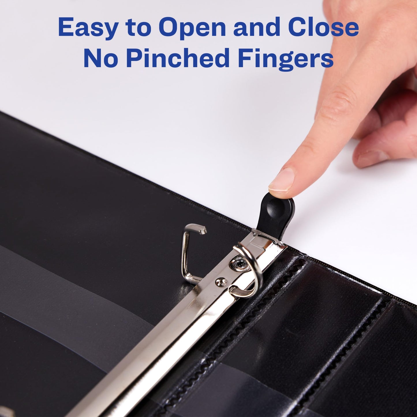 Avery Heavy-Duty View 3 Ring Binder, 3 Inch One Touch EZD Rings, 670-Sheet Capacity, 3.5 Inch Wide Spine, 1 Black Binder (79693)