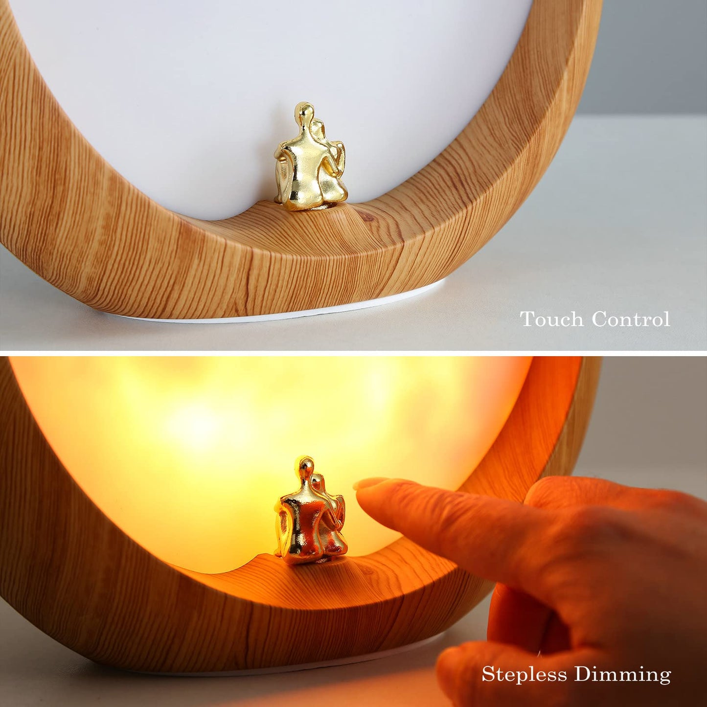 mamre Moon Lamp for Living Room, Decoration Night Light, Anniversary Valentine Gifts for Him, Mr & Mrs Signs for Wedding Table Décor, Home Gift Xmas Gift, Newlywed Couples Under The Full Moon