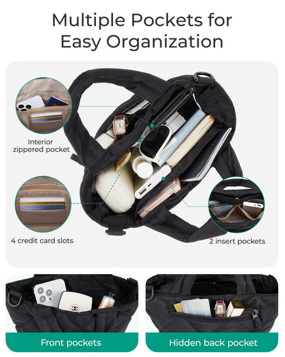 BAGSMART Crossbody Bags for Women, Small Crossbody Bag Cross Body Purse Mini Tote Travel Purse Shoulder Handbags Wallet