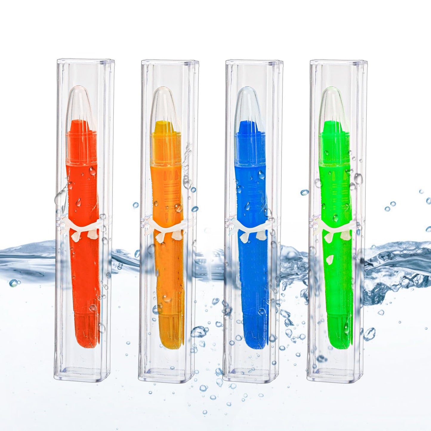 Mezchi 50 Pack Acrylic Pen Gift Boxes, Clear Pen Gift Box, Empty Pen Cases, Reusable Plastic Pen Display Case for Single Pen, School Office Supplies