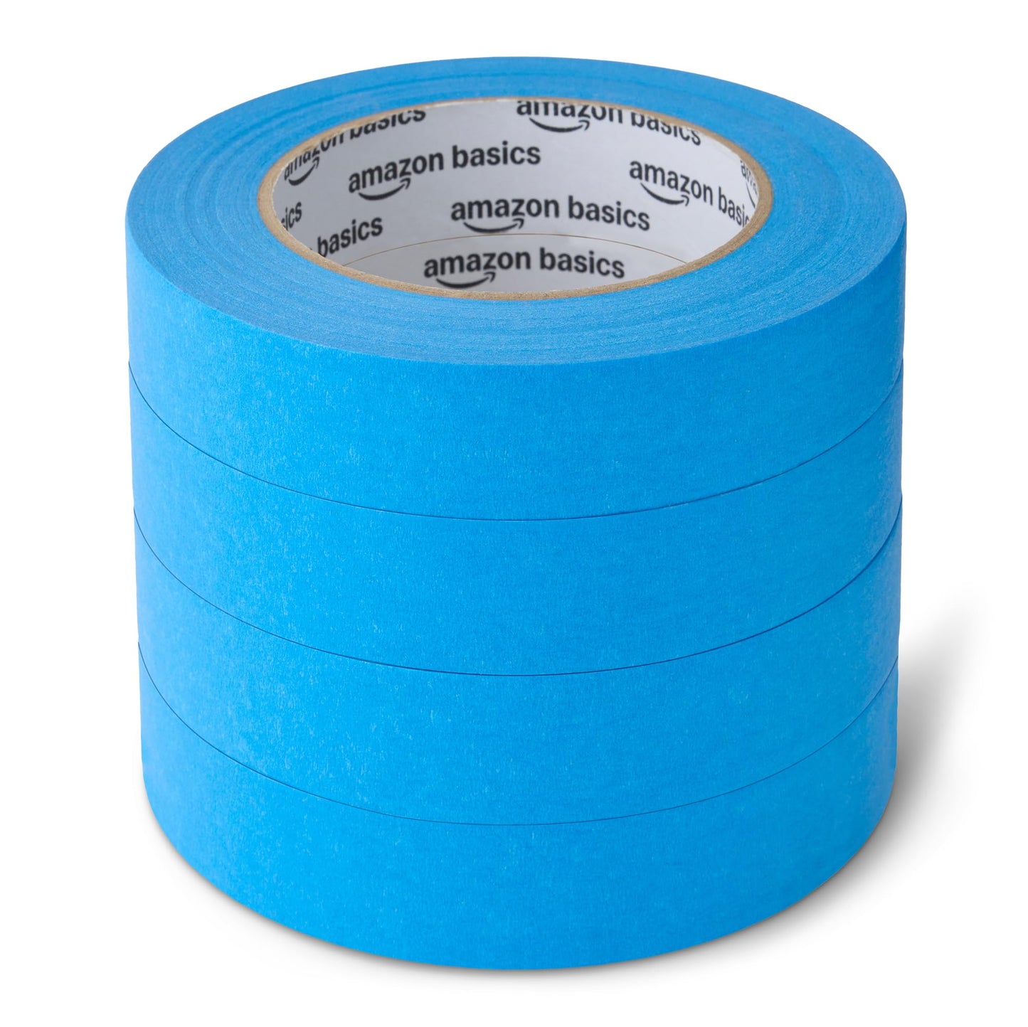 Amazon Basics Blue Painters Tape, Protects Surfaces, Removes Easily, No Residue, 0.94" x 60-Yard, 4 Rolls