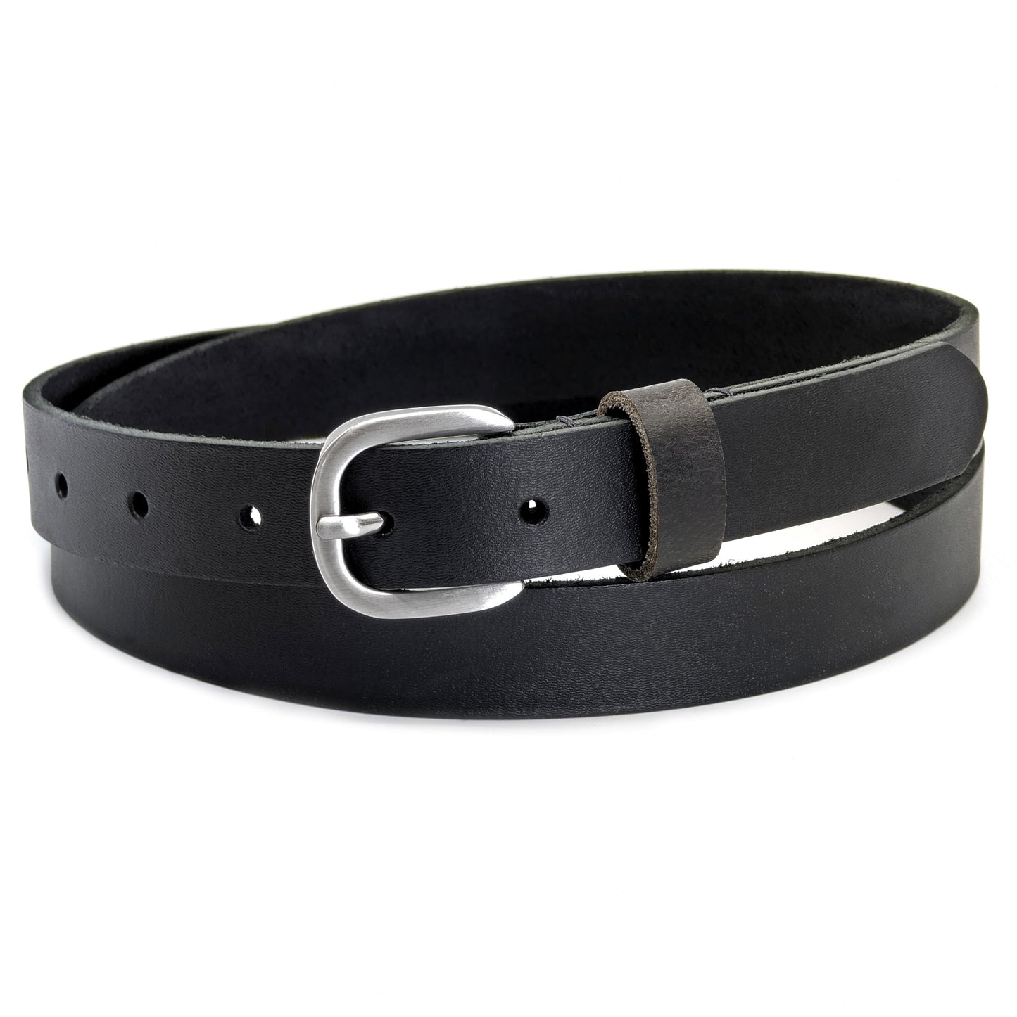 Ashford Ridge 25mm Full Grain Leather Belt - Black Small