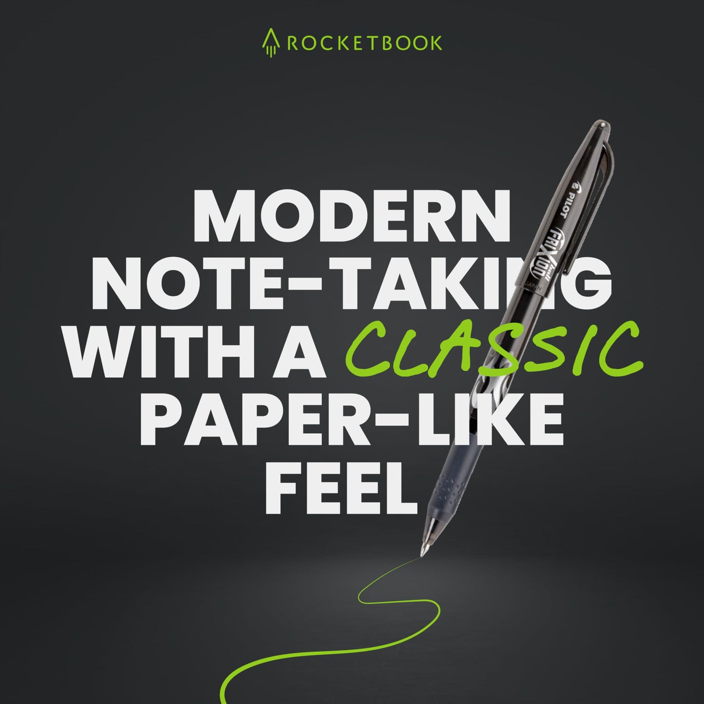 Rocketbook Reusable Sticky Notes Starter Pack, Restick and Reorganize Memo Pads, 3"x3", 15 Black Sticky Notes, Includes Pen, Towel + Carrying Case (Kit of 1)