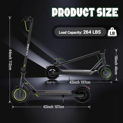 Electric Scooter - 350W/500W Motor, 19/22 MPH Speed, 16-28 Miles Range | 8.5"/10" Solid Tire, Folding Design