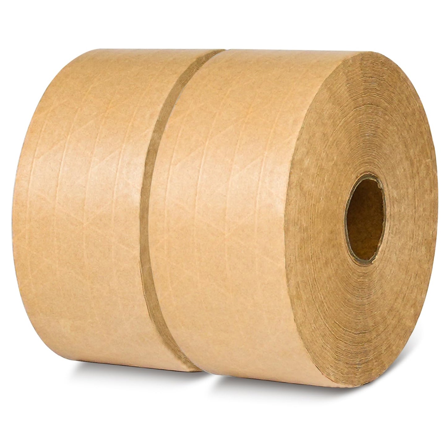 HZCOYIM 2 Rolls Value Pack - 2.75inch x 450ft Long Length Reinforced Water-Activated Brown Kraft Paper Tape for Heavy Duty Packaging, Moving and Industrial Use