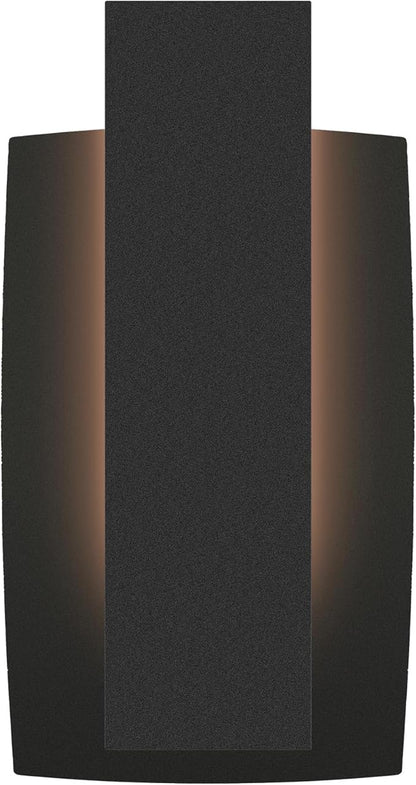 LamQee Modern Outdoor Wall Lights for House LED Integrated, Aluminum Outdoor Porch Light Fixture Wall Mount, 3000K 10W Exterior Wall Sconce Lighting Patio Front Door Garage Indoor, Matte Black
