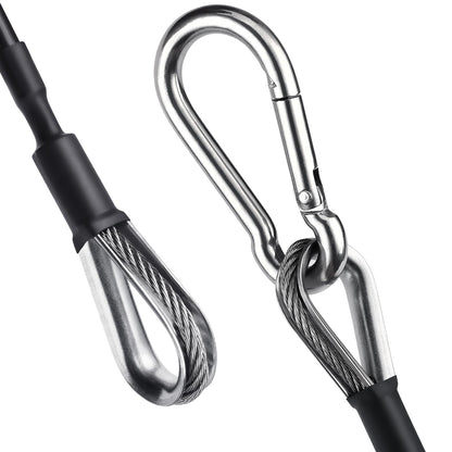 TOBWOLF 2PCS 39" Gym Extension Cable, Fitness Cable Extension Compatible with Bowflex Home Gym Accessories, Replacement Gym Cables Machine Extension for LAT/Tricep Pull Down & Leg Extensions Machine