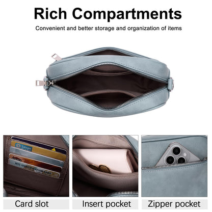 CLUCI Crossbody Bags for Women Trendy, Vegan Leather Shoulder Handbags，Purses for Women with Adjustable Wide Strap