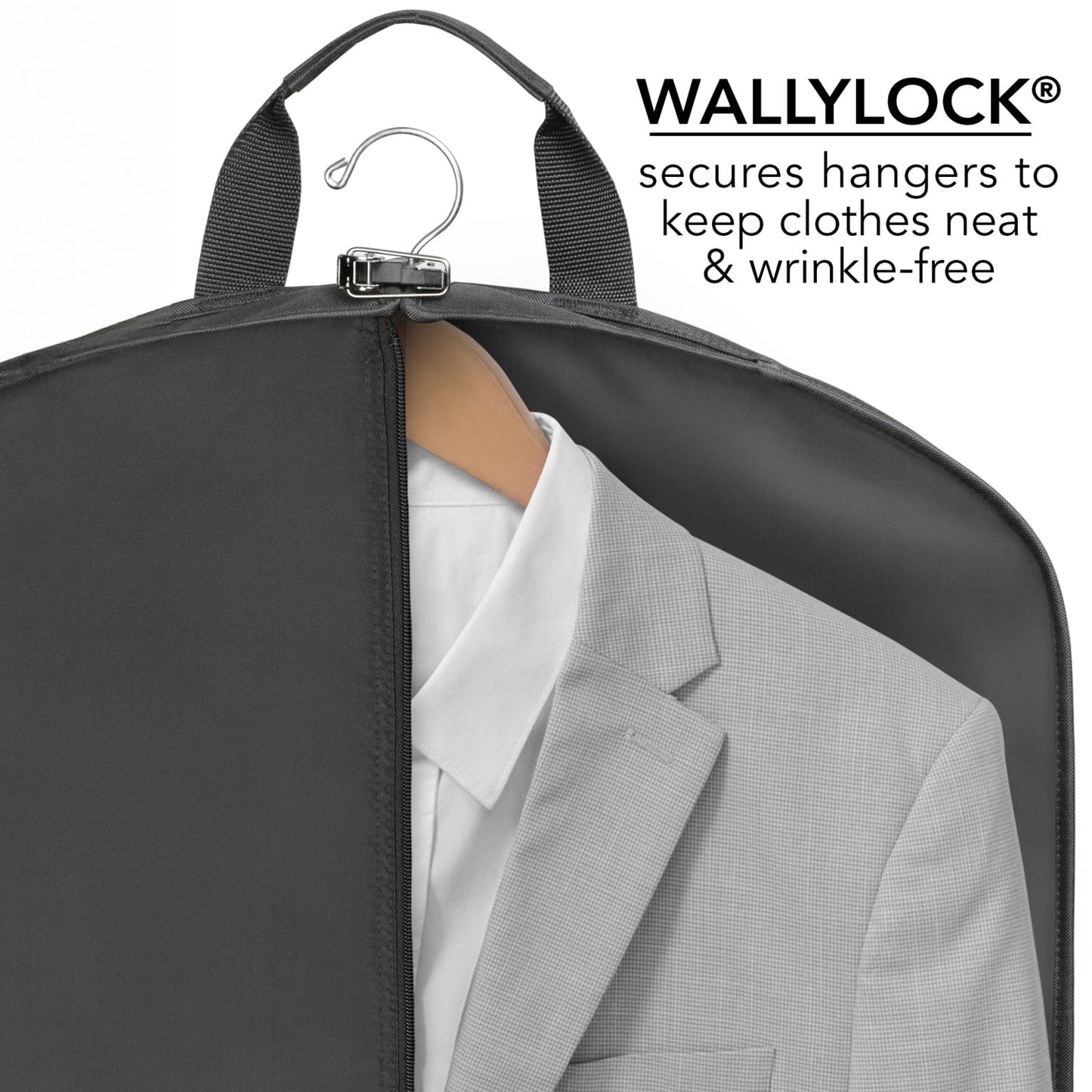 Wally Bags 48” Deluxe Tri-Fold CarryOn Travel Garment Bag with three pockets