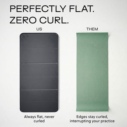 Stakt The Original Foldable Yoga Mat, Premium Foldable Exercise & Workout Mat with Non-Slip Surface, Lightweight Portable for Studio or Home Use, As Seen on Shark Tank - Dune