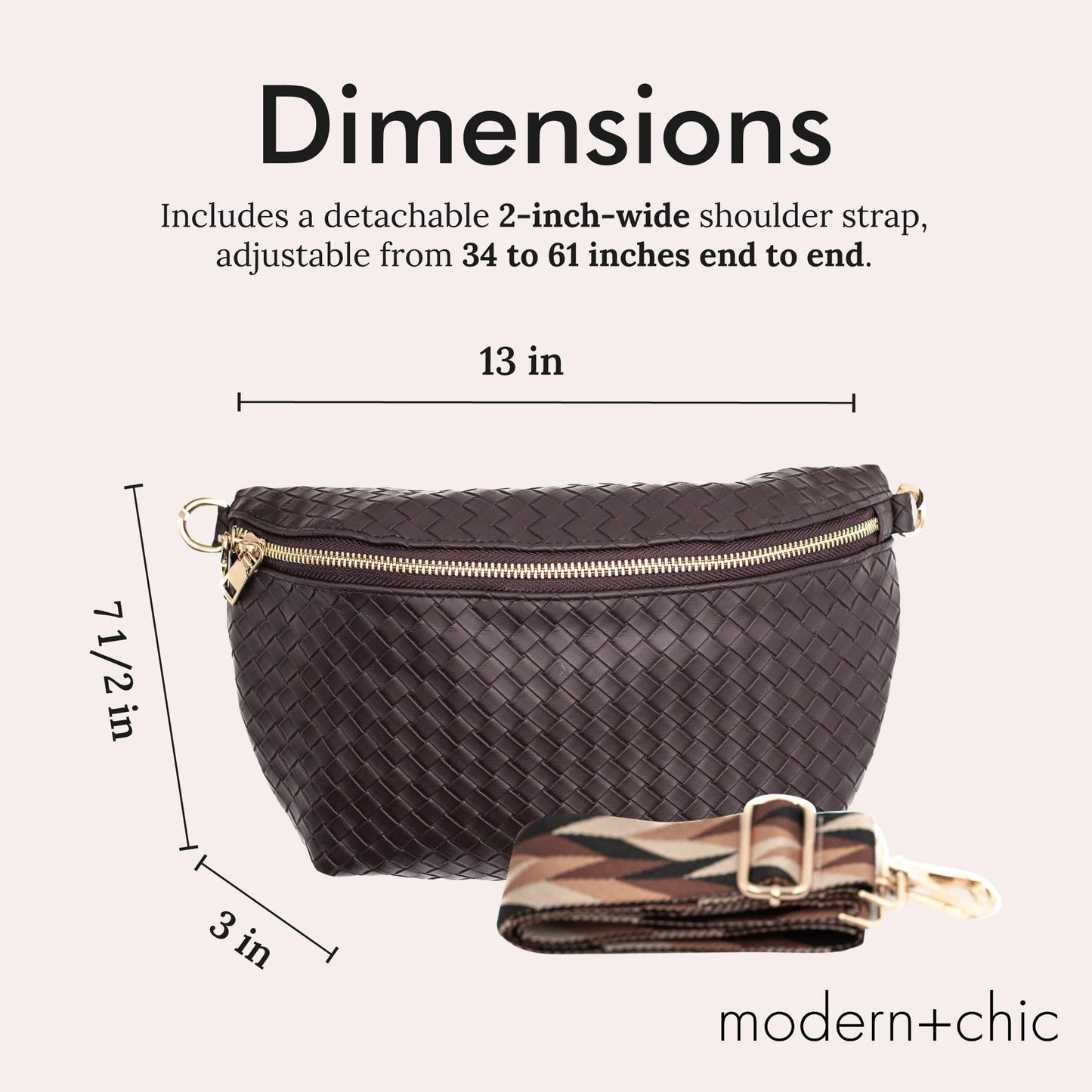 Modern Chic Woven Crossbody Bags for Women - Rory Vegan Leather Purse, Adjustable Strap, Lightweight, Lavender Pressed Woven